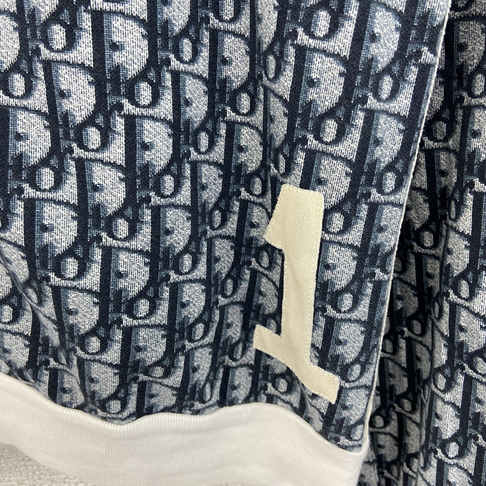 Christian Dior　クリスチャンディオール　トロッター柄　フルジップスウェットパーカー/フーディー　ネイビー　38サイズ