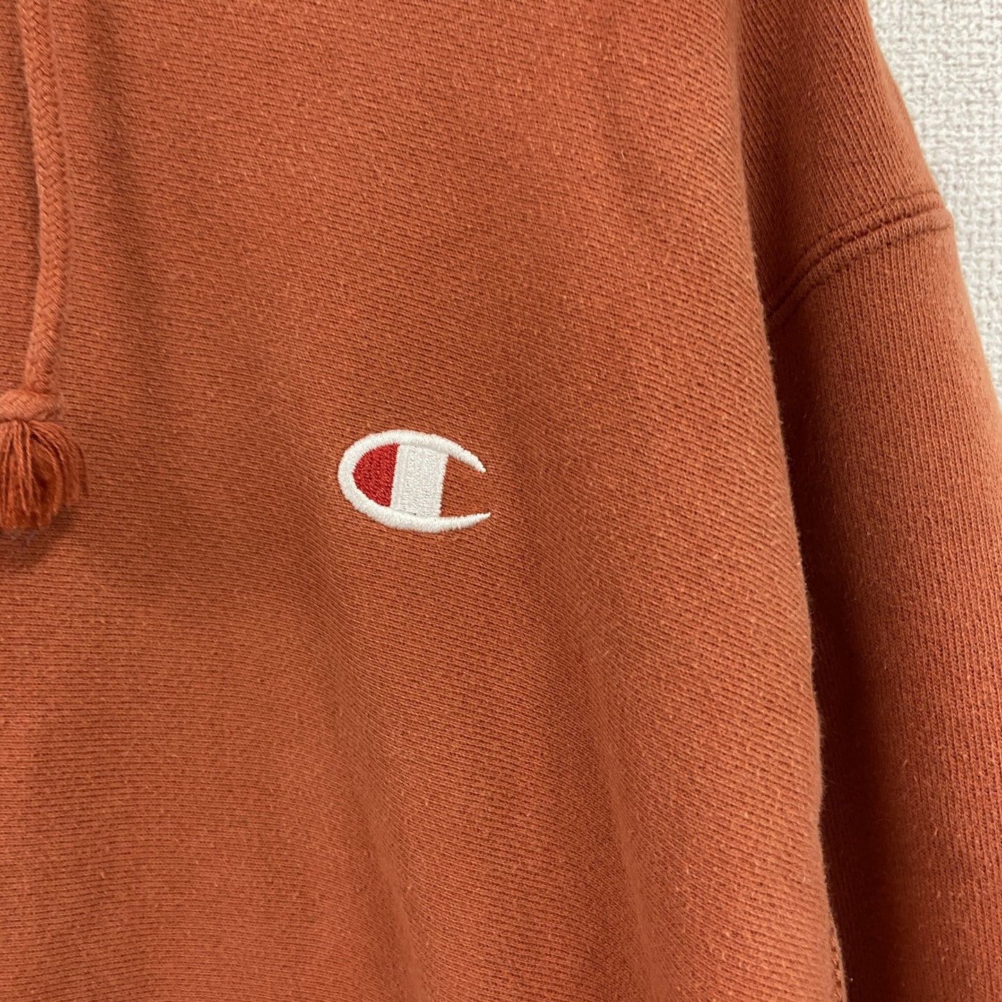 Champion　チャンピオン　リバースウィーブ　スウェットパーカー/フーディー　オレンジ　Sサイズ