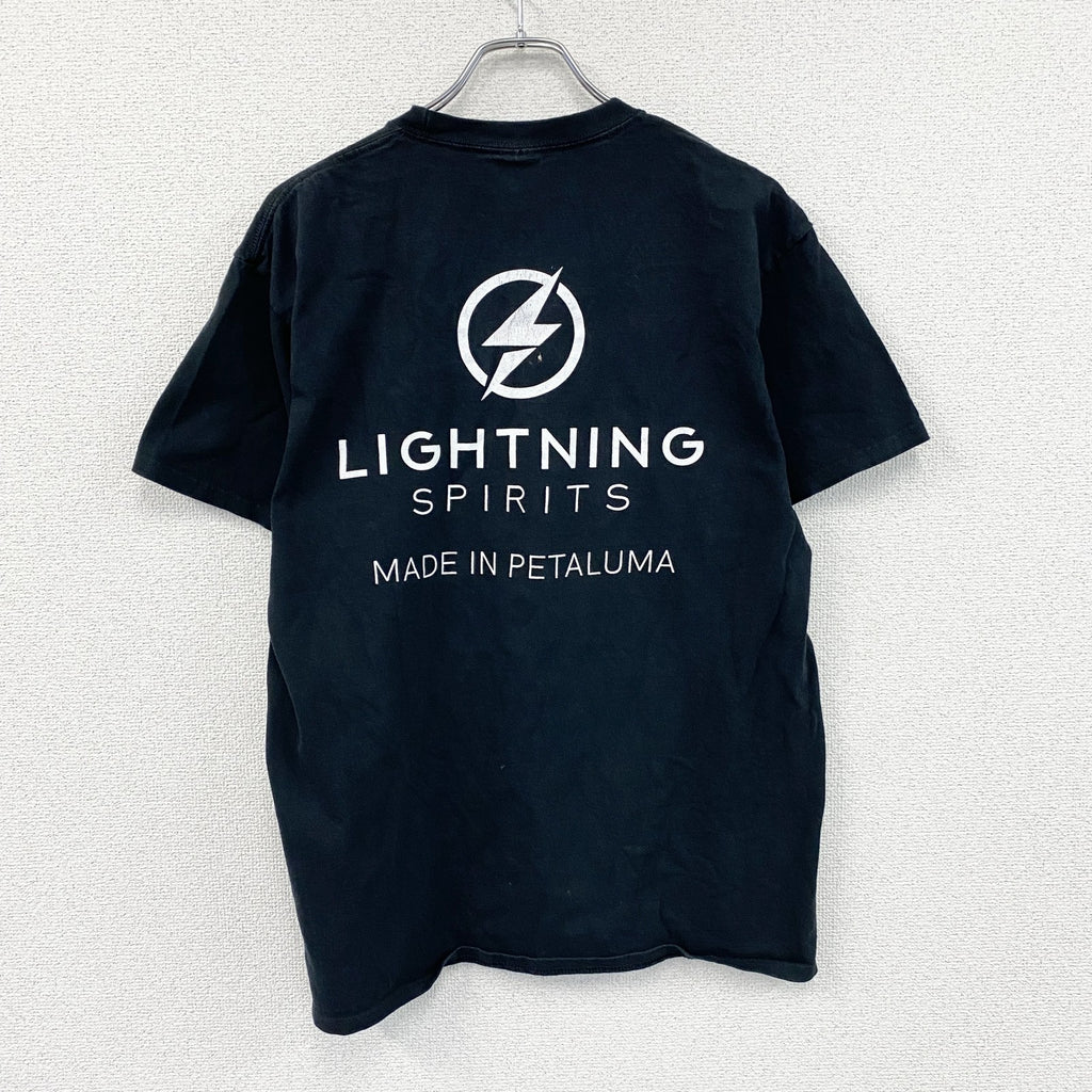 00s　PORT&COMPANY　半袖プリントTシャツ　アニマルT　ニワトリ　ヴィンテージ　黒　ブラック　Lサイズ