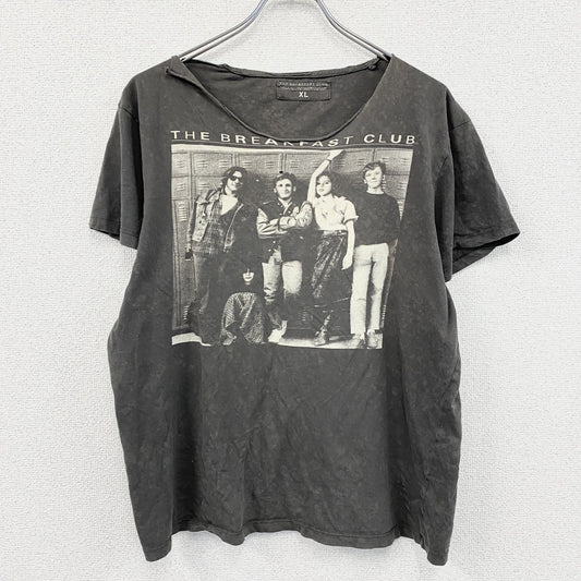 THE BREAKFAST CLUB　ブレックファストクラブ　半袖ムービープリントTシャツ　ダークグレー　XLサイズ
