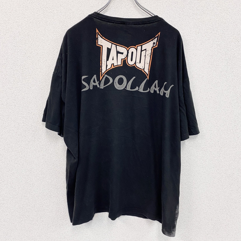 TAPOUT　半袖プリントTシャツ　黒　ブラック　２XLサイズ