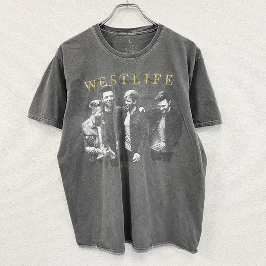 Westlife　ウエストライフ　半袖バンドTシャツ　ツアーT　ダークグレー　Lサイズ