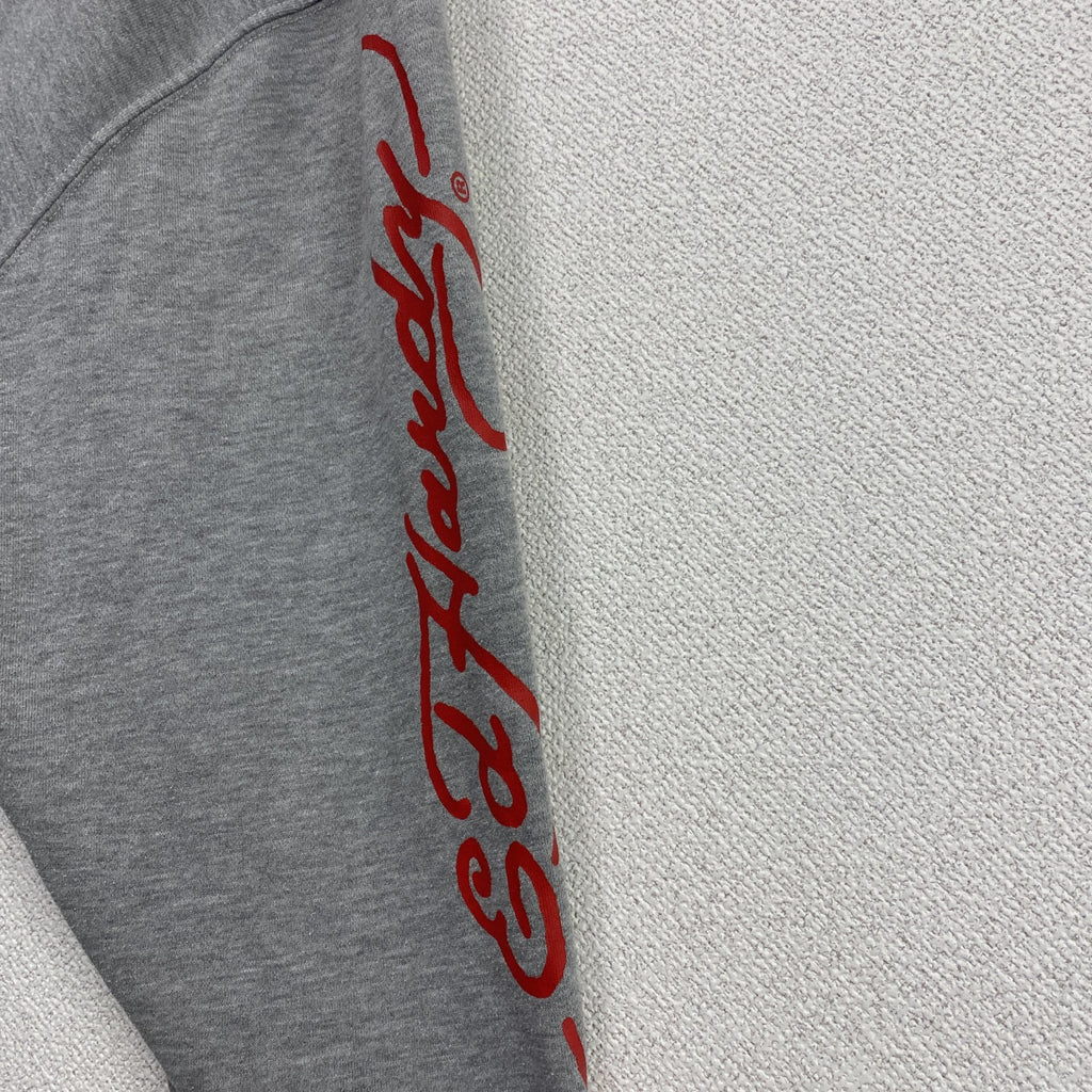Ed Hardy　エドハーディー　フルジップパーカー/フーディー　グレー　5Lサイズ