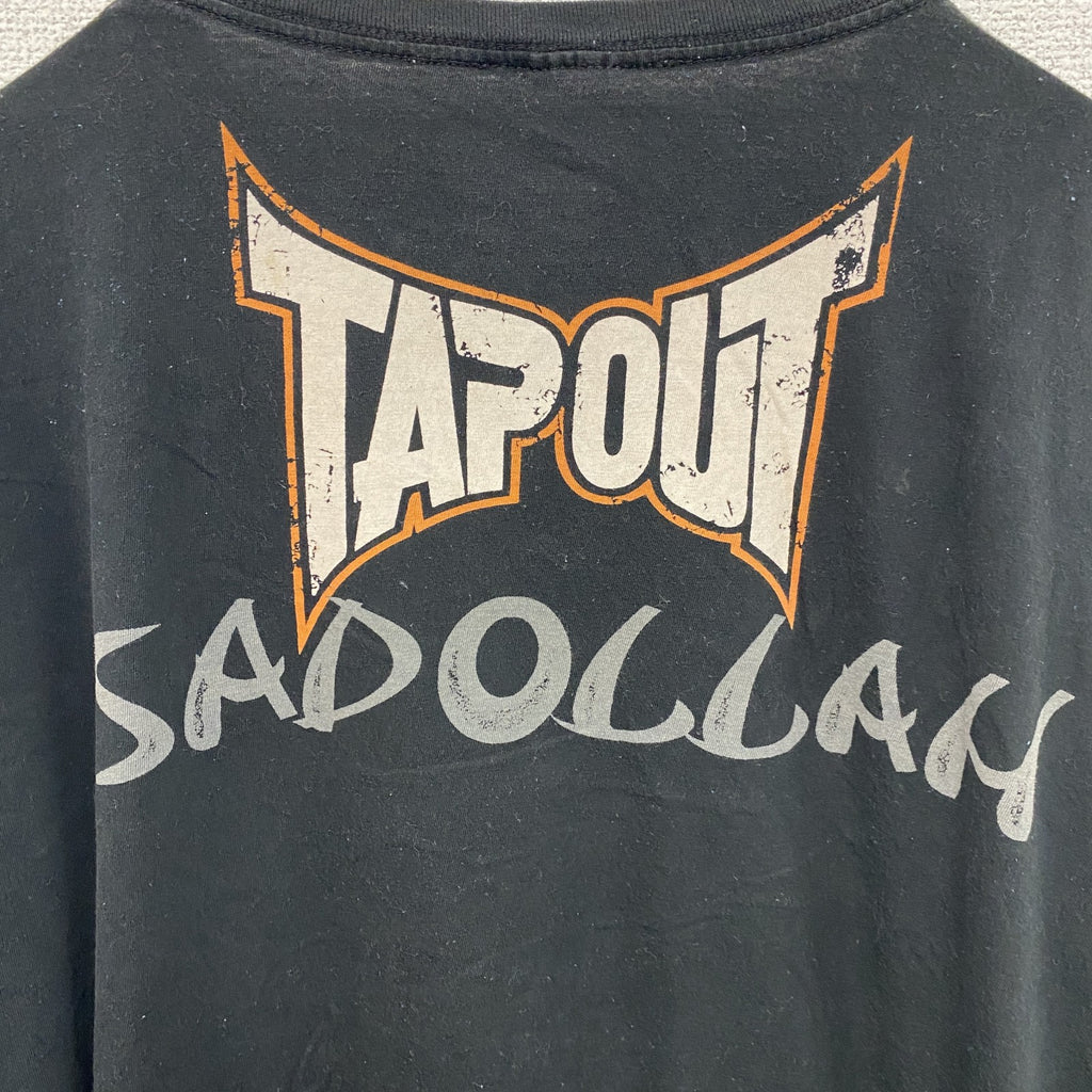 TAPOUT　半袖プリントTシャツ　黒　ブラック　２XLサイズ