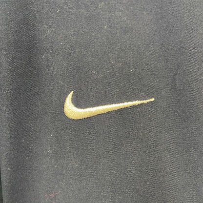 古着 used　NIKE GOLF　ナイキゴルフ　長袖ナイロンプルオーバー　ワンポイント刺繍　ネイビー　紺　XLサイズ