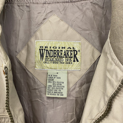 90s　ORIGINAL WINDBREAKER　ダービージャケット　ブルゾン/スイングトップ　ベージュ　Mサイズ