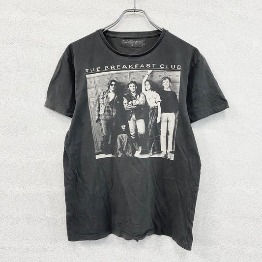 THE BREAKFAST CLUB　ブレックファストクラブ　半袖ムービープリントTシャツ　ダークグレー　Lサイズ