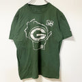 古着 used　THE NIKE TEE　ナイキ　半袖クルーネックデザインプリントTシャツ　緑　グリーンベイ　パッカーズ　Mサイズ