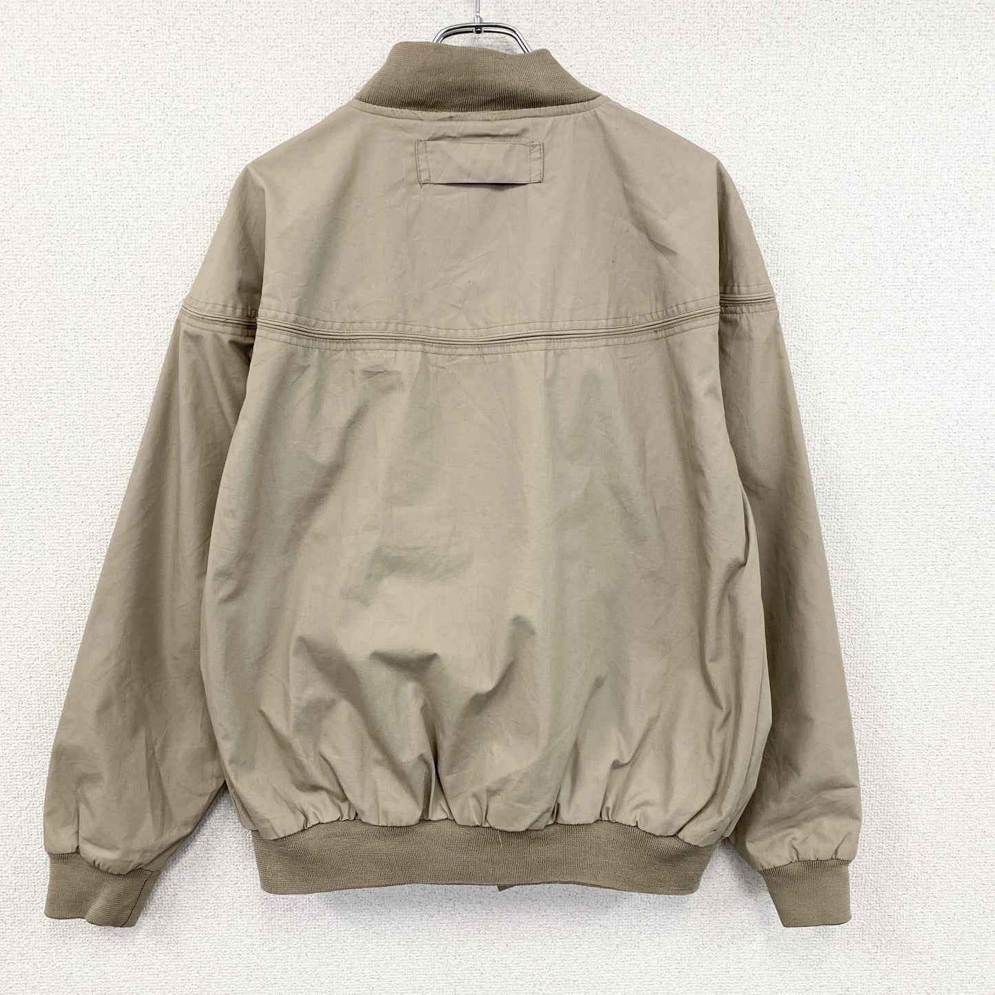 90s　ORIGINAL WINDBREAKER　ダービージャケット　ブルゾン/スイングトップ　ベージュ　Mサイズ