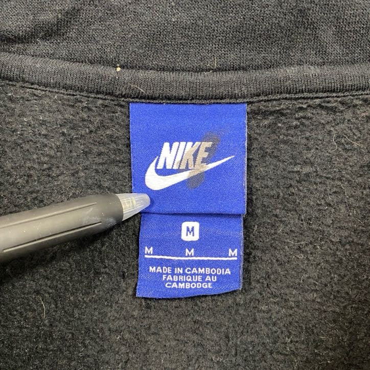 NIKE　ナイキ　フルジップフリースジャケット　黒　ブラック　Mサイズ