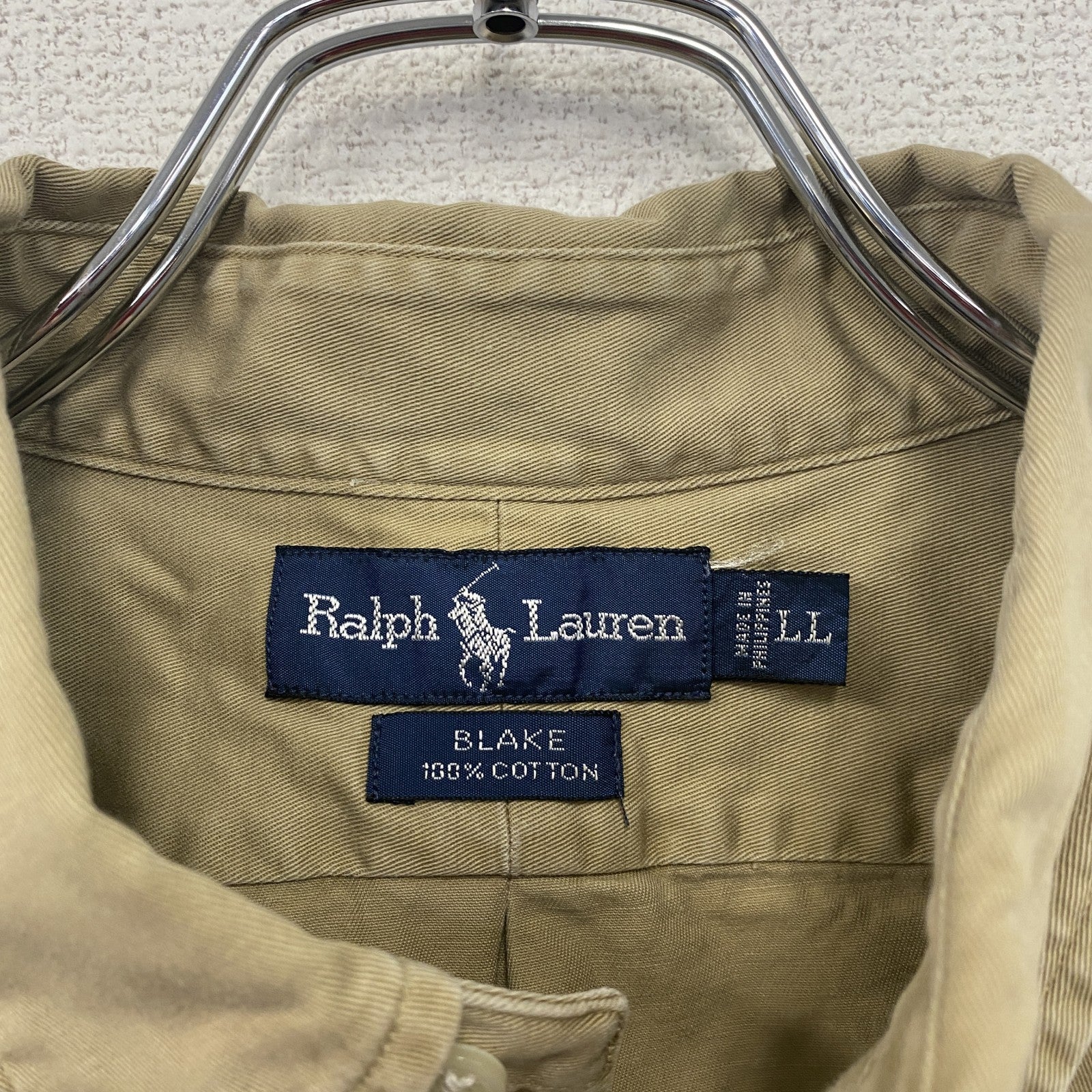Ralph　Lauren　ラルフローレン　BRAKE　ボタンダウンシャツ　茶色　ブラウン　XLサイズ