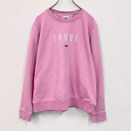 TOMMY JEANS　トミージーンズ　スウェット/トレーナー　ピンク　XLサイズ