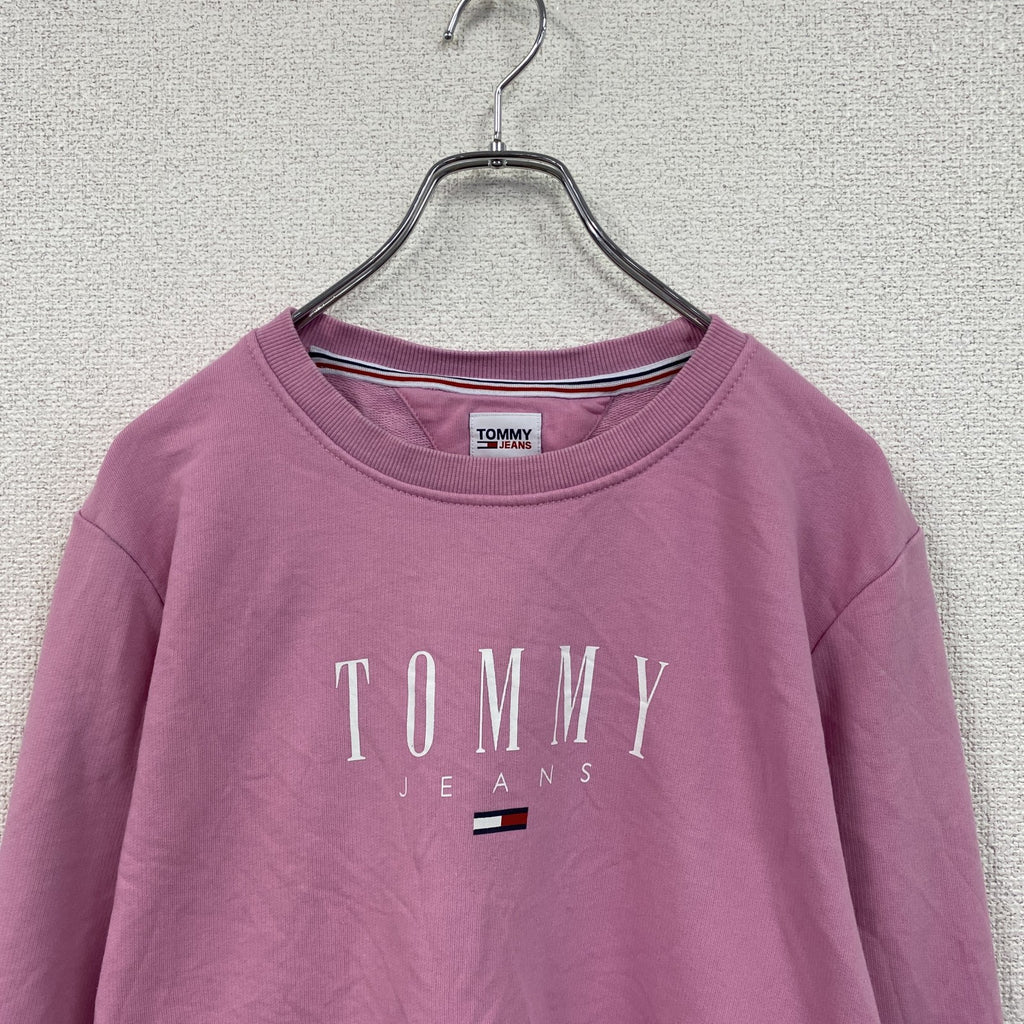 TOMMY JEANS　トミージーンズ　スウェット/トレーナー　ピンク　XLサイズ