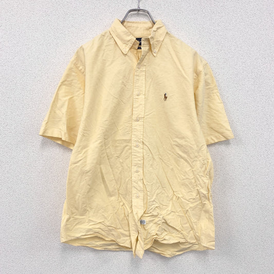 Ralph Lauren　ラルフローレン　半袖ボタンダウンシャツ　オックスフォード　黄色　イエロー　Mサイズ