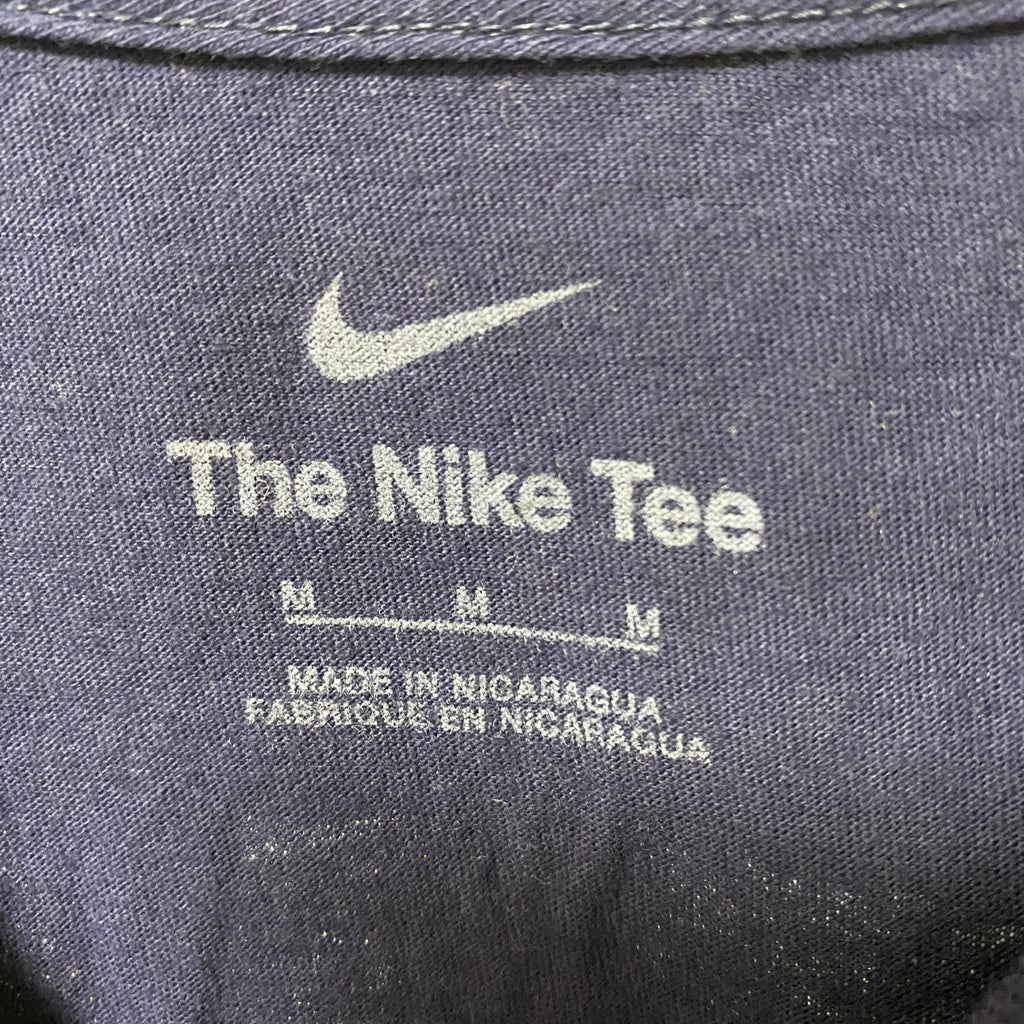 古着 used　THE NIKE TEE　ナイキ　半袖クルーネックデザインプリントTシャツ　ネイビー　ブリュワーズ　Mサイズ