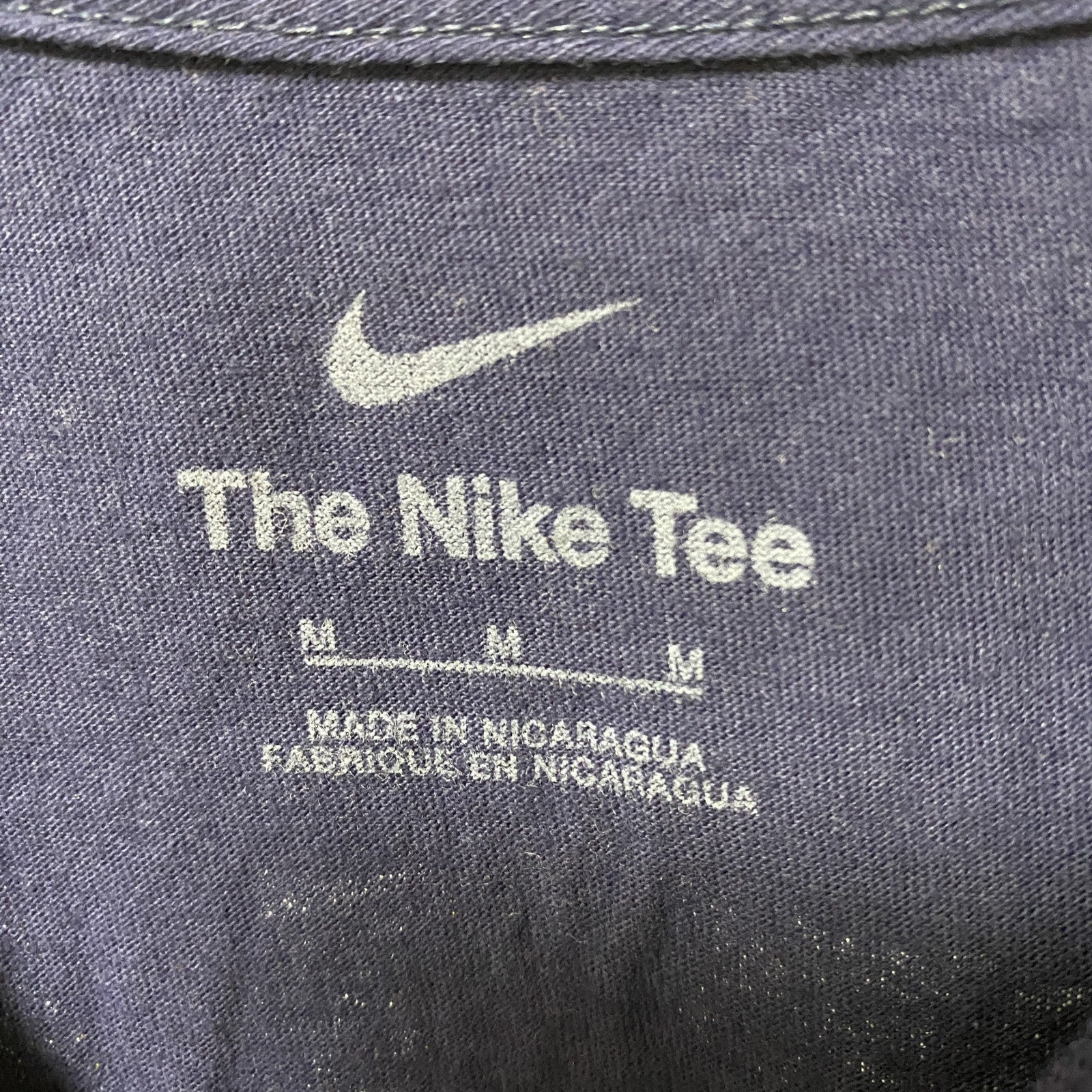 古着 used　THE NIKE TEE　ナイキ　半袖クルーネックデザインプリントTシャツ　ネイビー　ブリュワーズ　Mサイズ