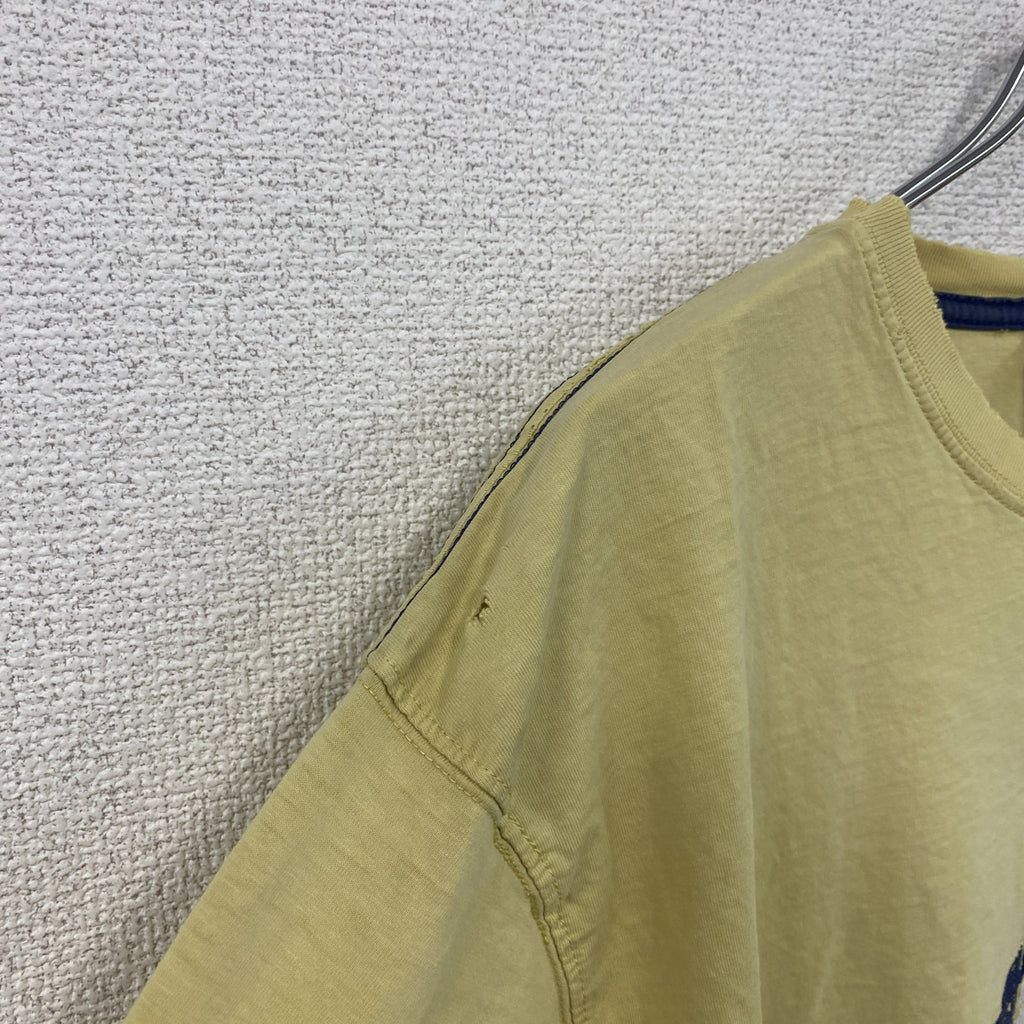 OBSCENE CLOTHING　半袖プリントTシャツ　人物T　フェード　黄色　イエロー　XLサイズ