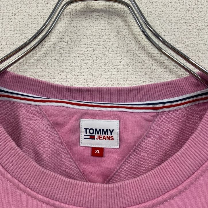 TOMMY JEANS　トミージーンズ　スウェット/トレーナー　ピンク　XLサイズ