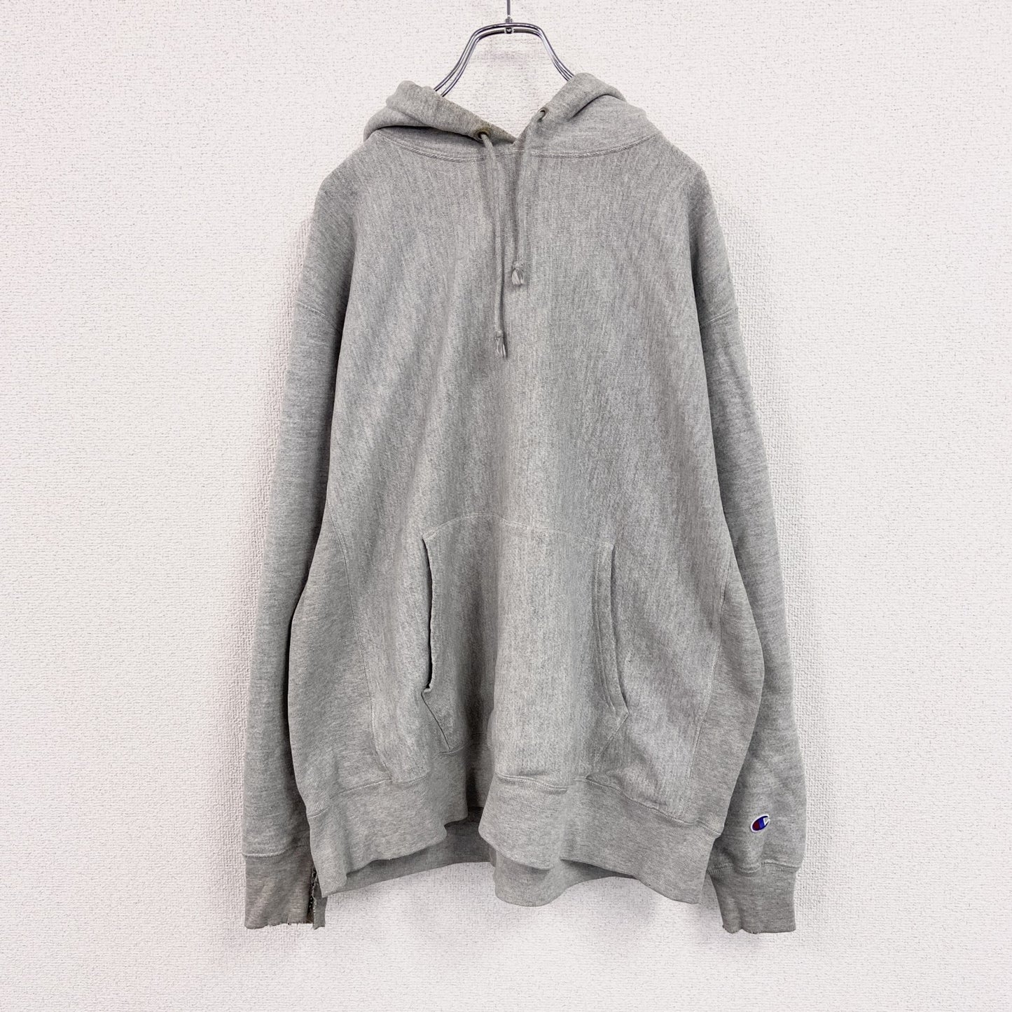 Champion　チャンピオン　リバースウィーブ　スウェットパーカー/フーディー　単色タグ　復刻　霜降りグレー　XLサイズ