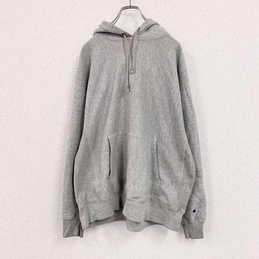 Champion　チャンピオン　リバースウィーブ　スウェットパーカー/フーディー　単色タグ　復刻　霜降りグレー　XLサイズ