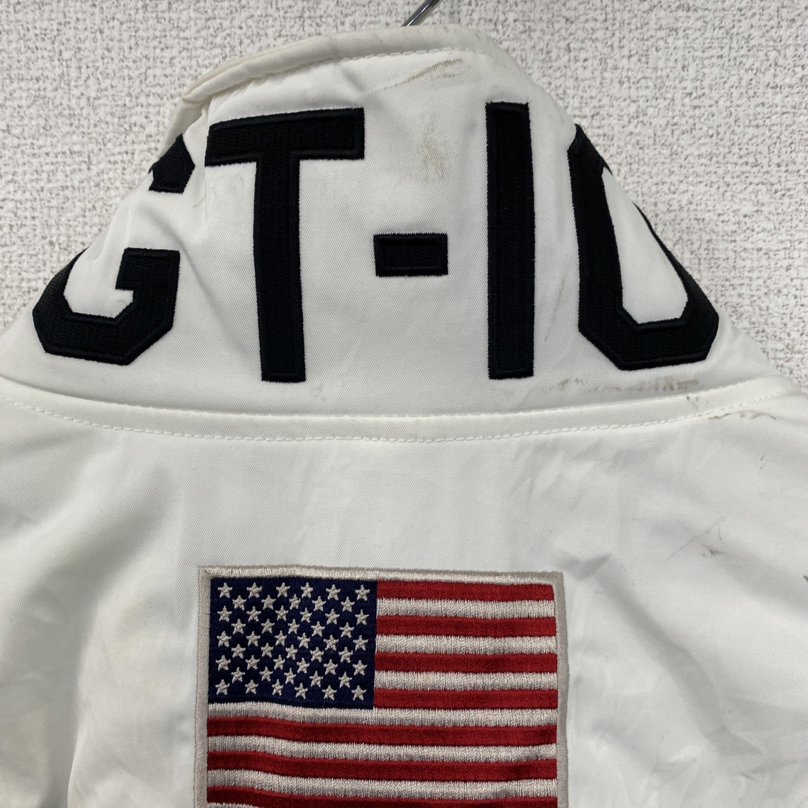 AVIREX　アヴィレックス　GT-10　MA-1　フライトジャケット　星条旗　白　ホワイト　Lサイズ