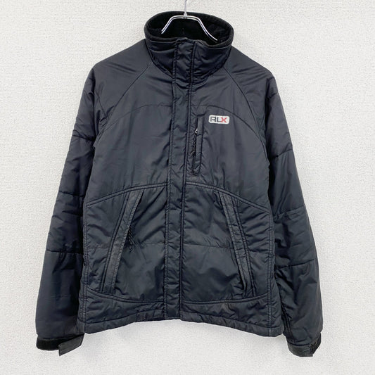 90s～　POLO SPORT RLX 　ポロスポーツレックス　フルジップジャケット　中綿入り　黒　ブラック　Mサイズ