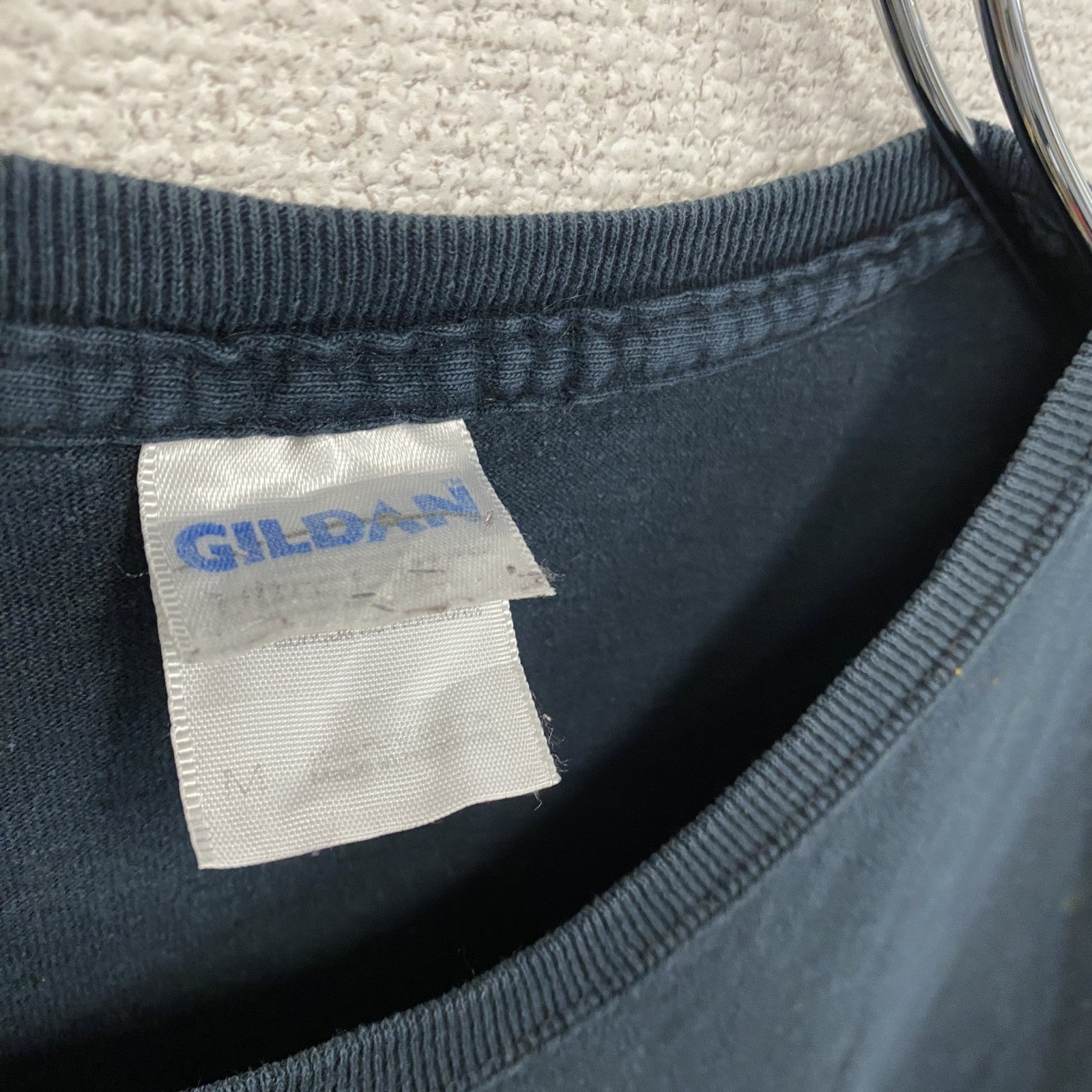GILDAN　ギルダン　INTEPOL　インターポール　半袖プリントTシャツ　紺　ネイビー　Mサイズ