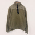 POLO RALPH LAUREN　ポロラルフローレン　ハーフジップスウェットプルオーバー　ロケットTALONジップ　カーキ　Mサイズ