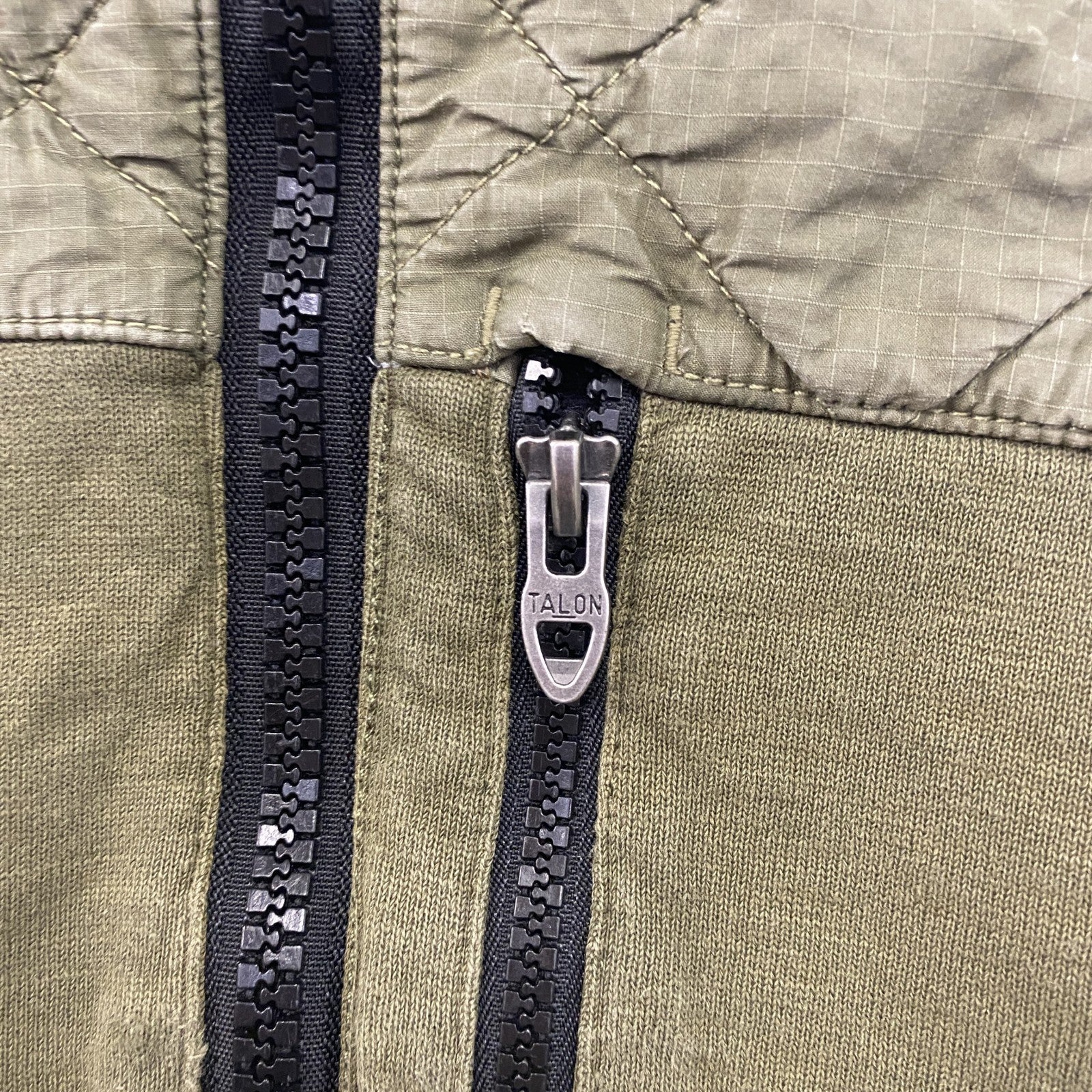POLO RALPH LAUREN　ポロラルフローレン　ハーフジップスウェットプルオーバー　ロケットTALONジップ　カーキ　Mサイズ