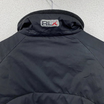 90s～　POLO SPORT RLX 　ポロスポーツレックス　フルジップジャケット　中綿入り　黒　ブラック　Mサイズ