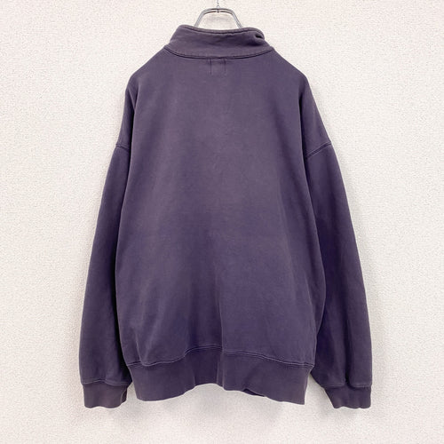 90s　OLD GAP　オールドギャップ　ハーフジッププルオーバースウェット/トレーナー　ナス紺　ネイビー　Lサイズ