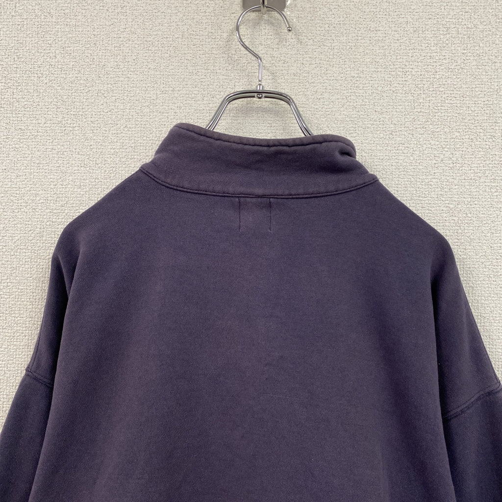 90s　OLD GAP　オールドギャップ　ハーフジッププルオーバースウェット/トレーナー　ナス紺　ネイビー　Lサイズ