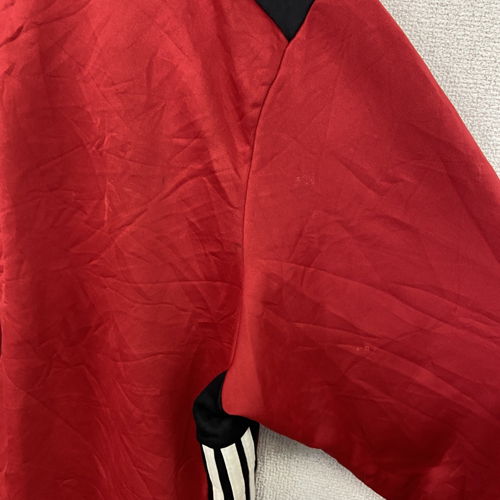 adidas　アディダス　トラックジャケット/ジャージ　スリーストライプス　赤　レッド　３XLサイズ