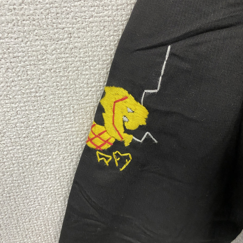 ベトジャン　ベトナムジャケット　スーベニアジャケット　ブルゾン　レプリカ　リメイク　刺繍　黒　ブラック