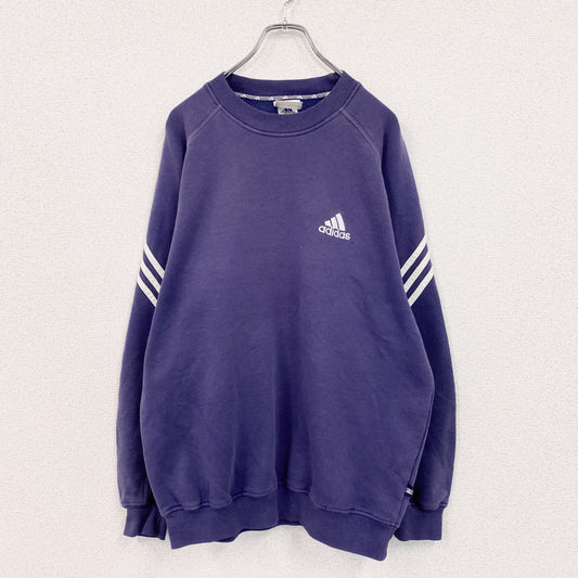 90s　adidas　アディダス　スウェット/トレーナー　ヴィンテージ　紺　ネイビー　Lサイズ