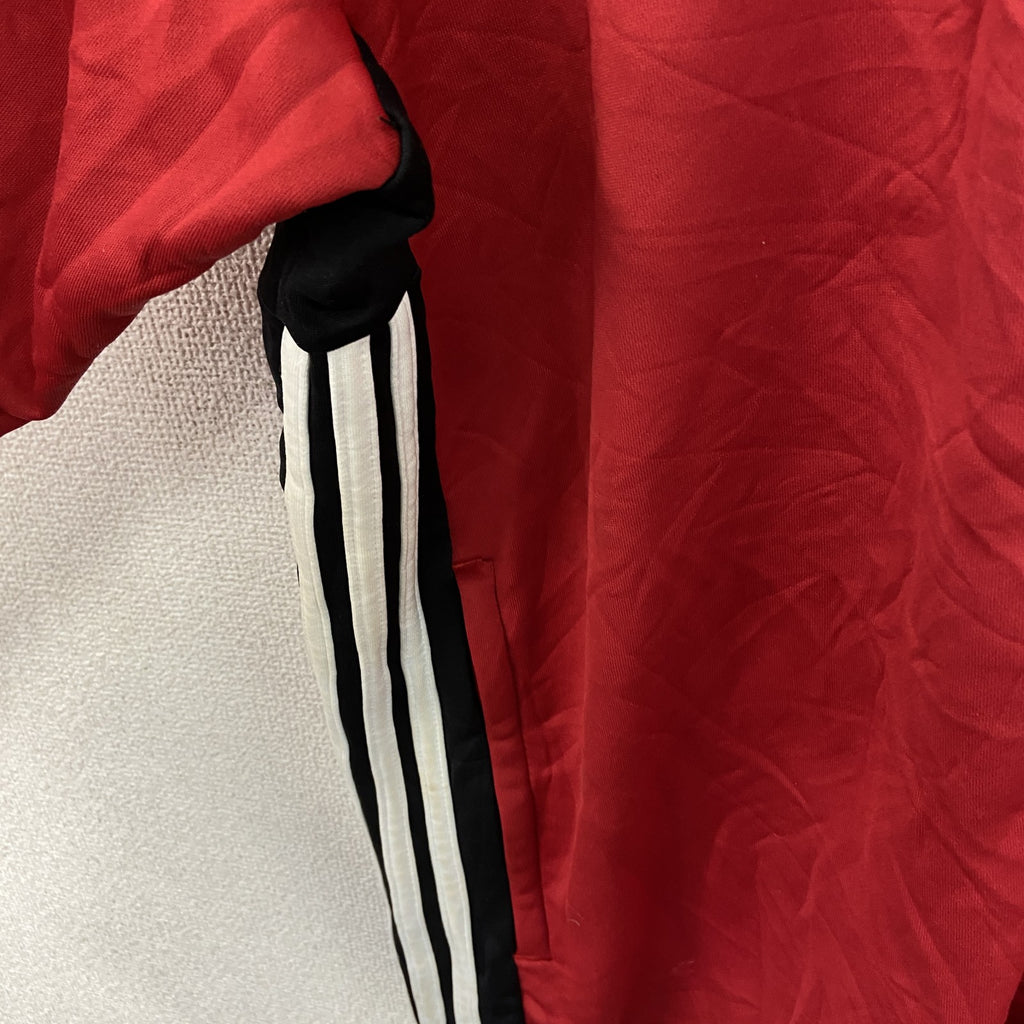 adidas　アディダス　トラックジャケット/ジャージ　スリーストライプス　赤　レッド　３XLサイズ