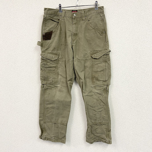 Wrangler　ラングラー　カーゴパンツ　ワークパンツ　リップストップ　ジップフライ　カーキ