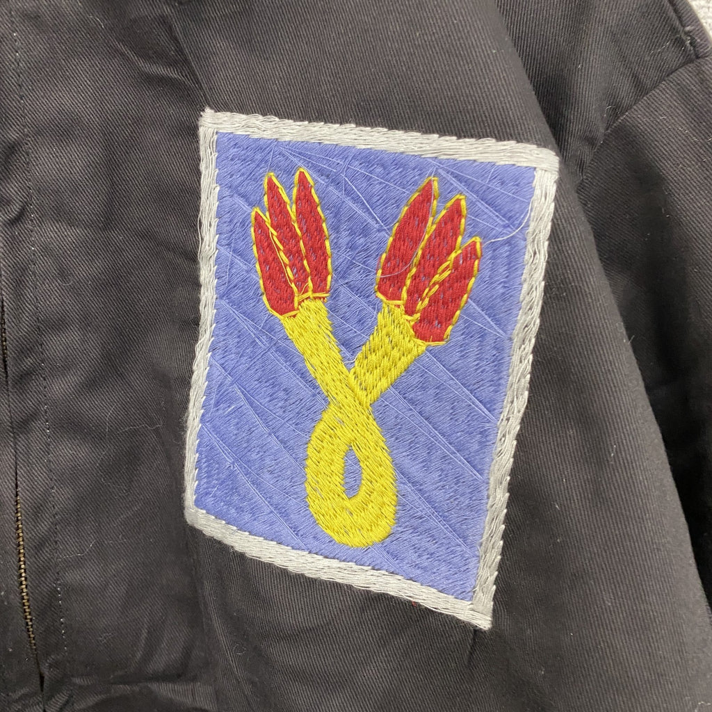 ベトジャン　ベトナムジャケット　スーベニアジャケット　ブルゾン　レプリカ　リメイク　刺繍　黒　ブラック