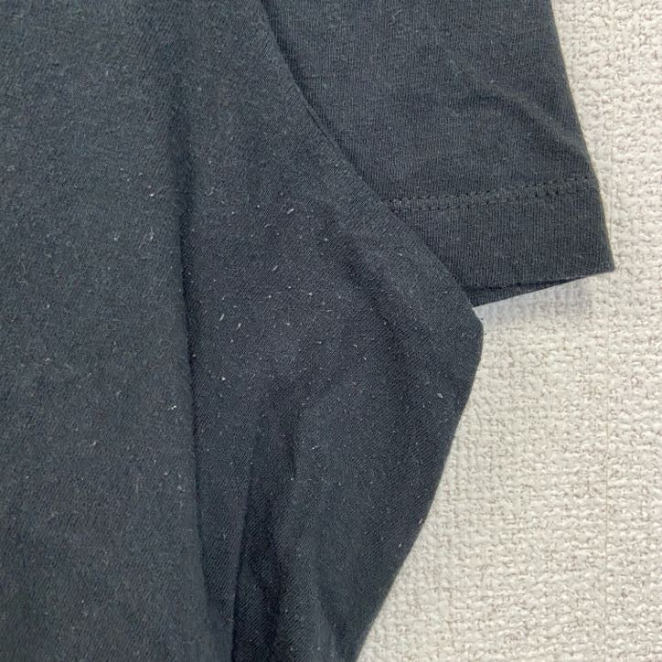 古着 used NIKE ナイキ　半袖プリントTシャツ　クルーネック　スウッシュロゴ　カジュアルデザイン　黒　ブラック　Lサイズ