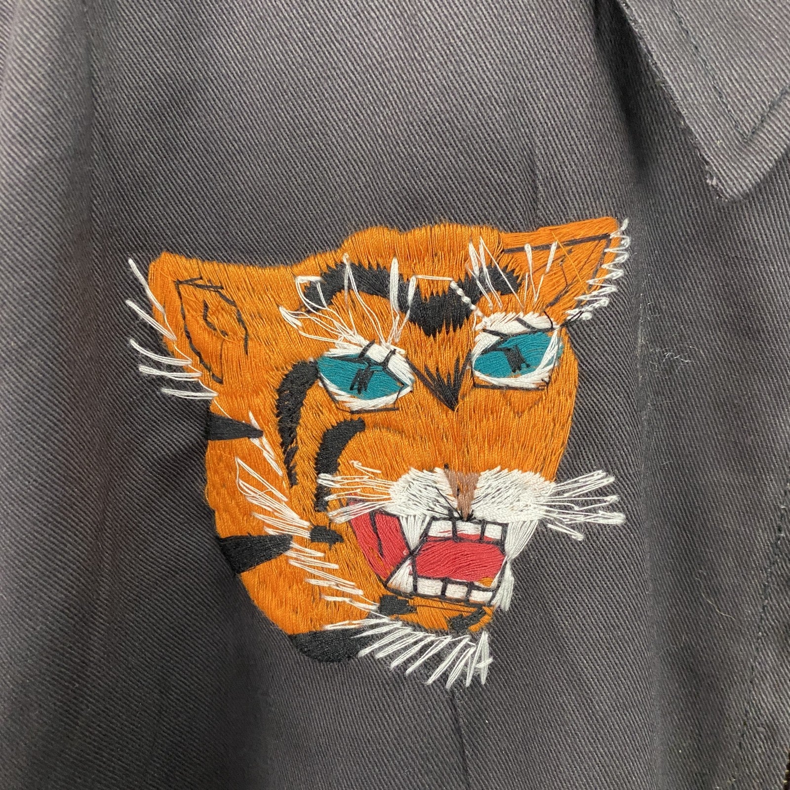 ベトジャン　ベトナムジャケット　スーベニアジャケット　ブルゾン　レプリカ　リメイク　刺繍　黒　ブラック