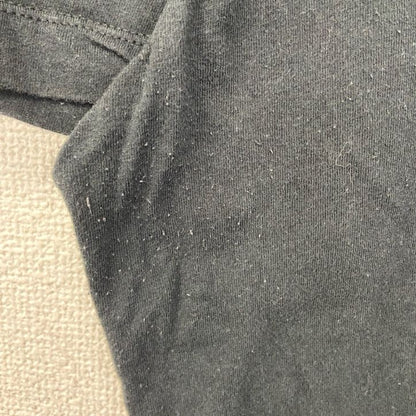 古着 used NIKE ナイキ　半袖プリントTシャツ　クルーネック　スウッシュロゴ　カジュアルデザイン　黒　ブラック　Lサイズ
