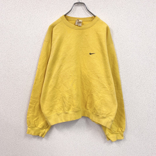 90s　NIKE　ナイキ　スウェット/トレーナー　ヴィンテージ　黄色　イエロー　Mサイズ