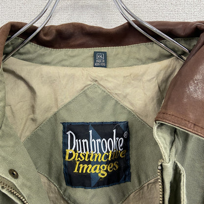 90s～　Dunbrooke Distinctive Images　ブルゾン/スイングトップ　カーキ　2XLサイズ
