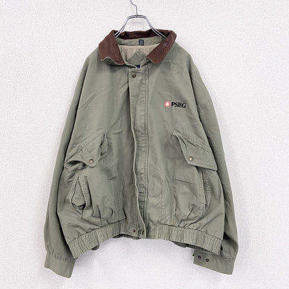 90s～　Dunbrooke Distinctive Images　ブルゾン/スイングトップ　カーキ　2XLサイズ