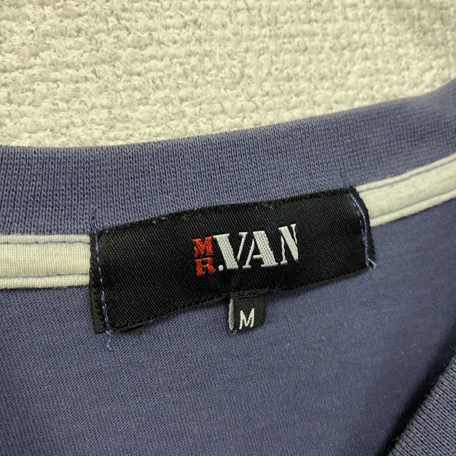 VAN JACKET INC.　ヴァンヂャケット　半袖Tシャツ　フロッキープリント　アーチプリント　紺　ネイビー　Mサイズ