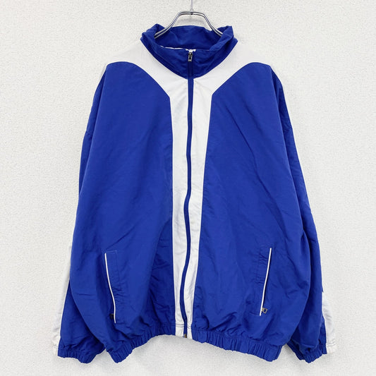 90s　RUSSELL　ラッセル　フルジップナイロンジャケット　ヴィンテージ　青　ブルー　2XLサイズ