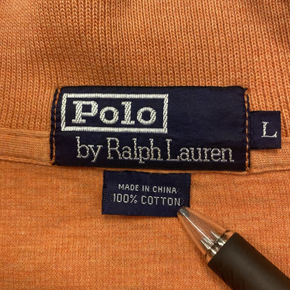 Polo by Ralph Lauren　ポロバイラルフローレン　ハーフジップスウェット　オレンジ　Lサイズ