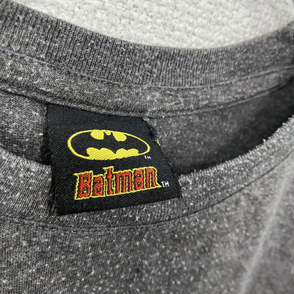 Batman　バットマン　半袖プリントTシャツ　DCコミックス　灰色　グレー