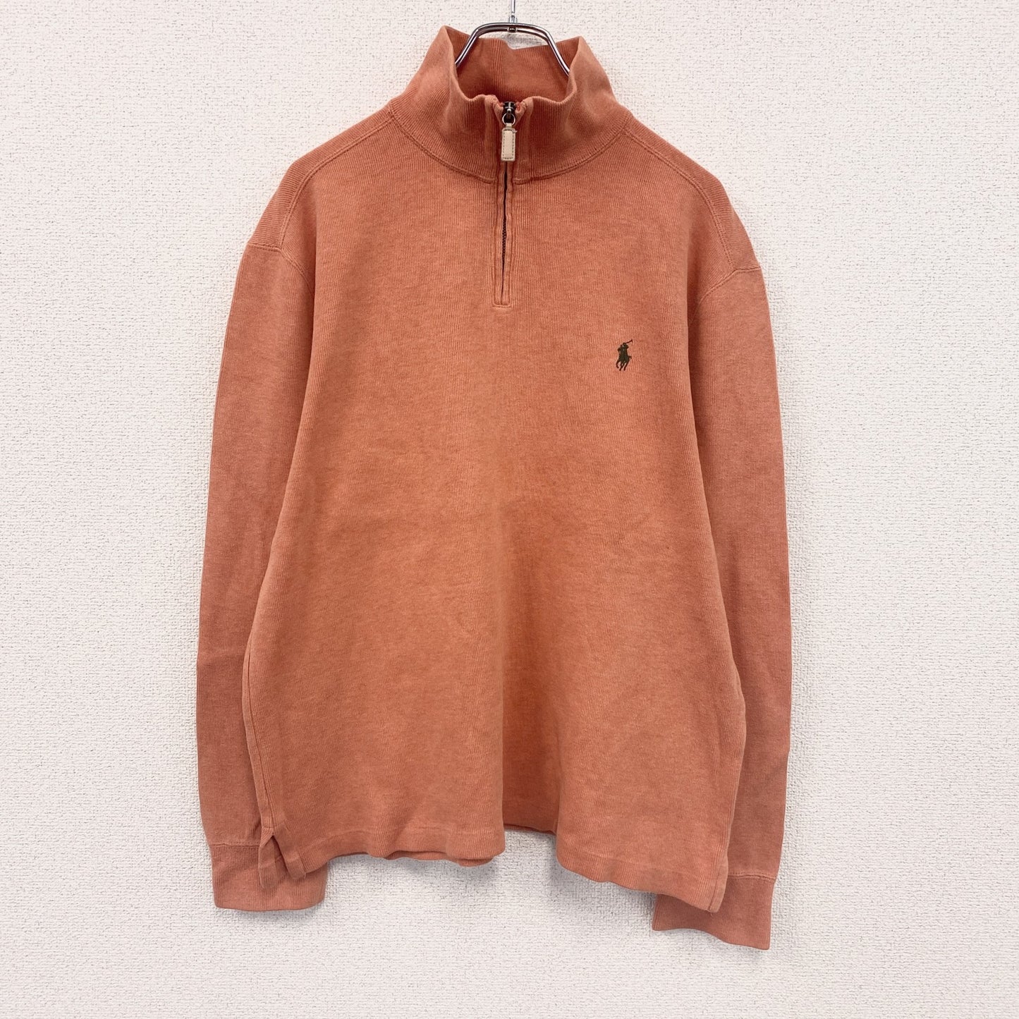 Polo by Ralph Lauren　ポロバイラルフローレン　ハーフジップスウェット　オレンジ　Lサイズ