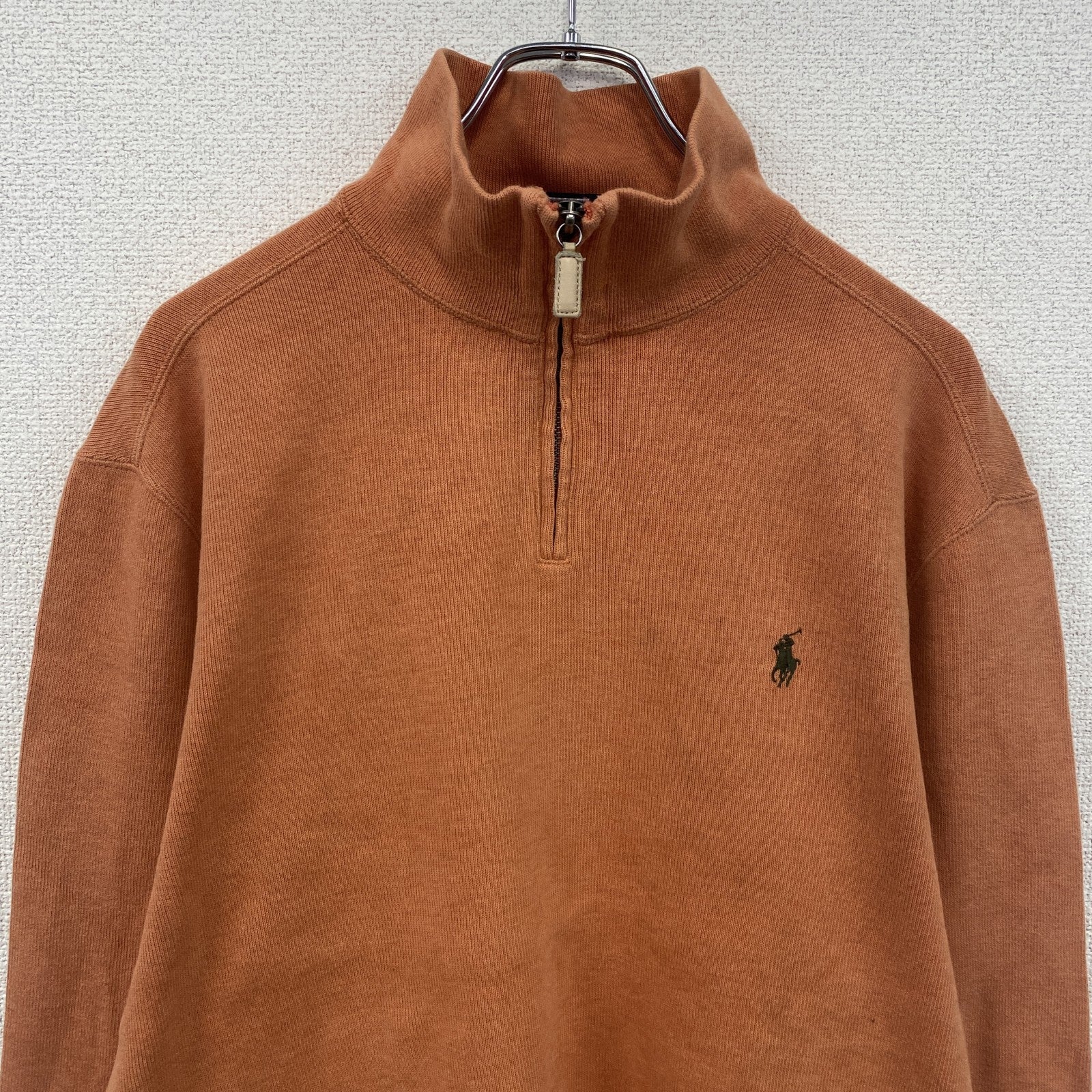 Polo by Ralph Lauren　ポロバイラルフローレン　ハーフジップスウェット　オレンジ　Lサイズ